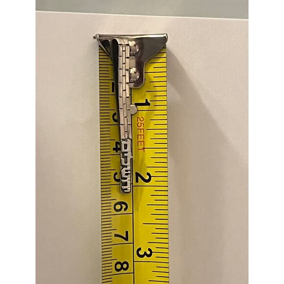 Vintage Jerusalem Yerushalayim Silver Tie Bar Clip  Judaica Jewelry Collectible - Picture 8 of 8